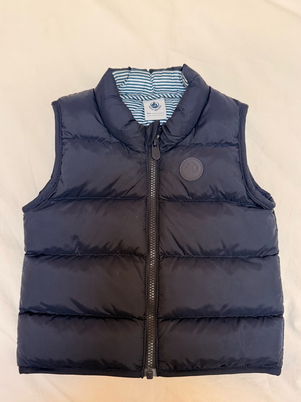 Petit Bateau Navy Puffer Vest